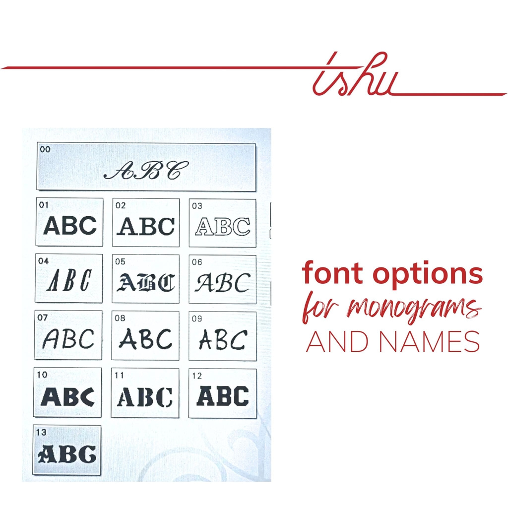 embroidery fonts for personalized handkerchiefs