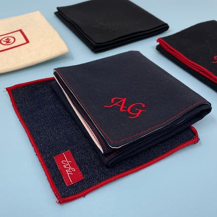navy embroidered handkerchiefs - men's cotton handkerchiefs
